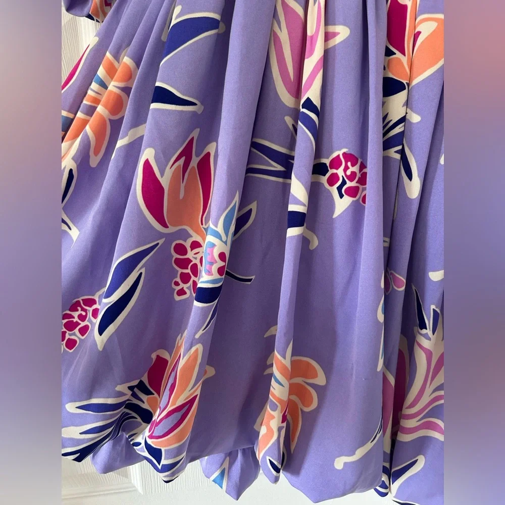 She + Sky Lavender Floral Dress (Women’s M) Looks Brand New! - Picture 3 of 6